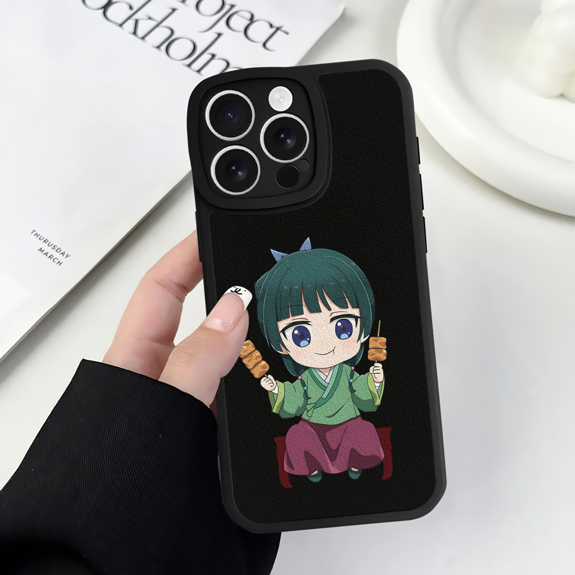 薬屋のひとりごと The Apothecary Diaries 【iPhone 16シリーズ対応】シリコンスマホケース（レザー調） 材質：シリコン